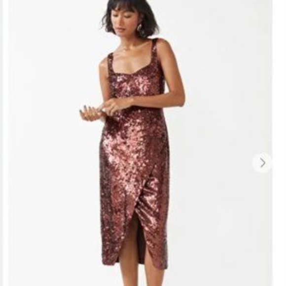& Other Stories Chocolate Brown Sequence Dress Mint Condition Size 6 - Picture 1 of 4